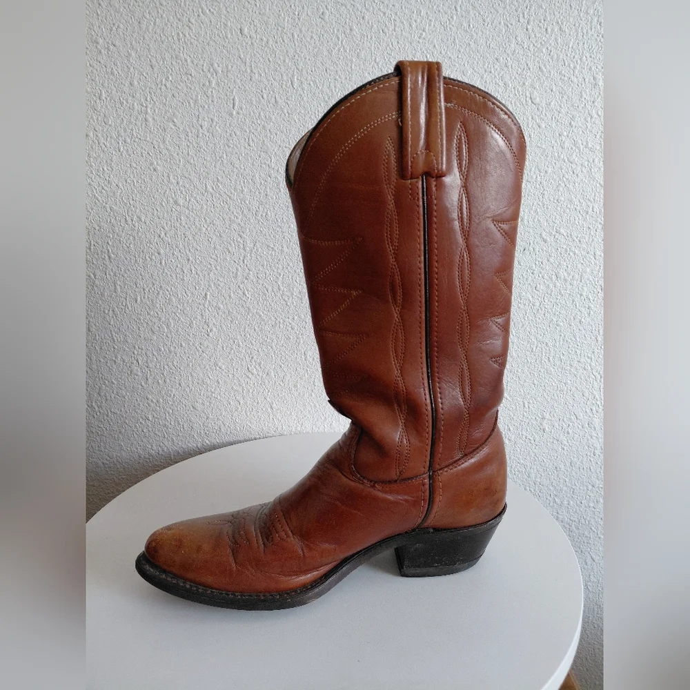HH Double H Western Cowboy Rodeo Farm Leather Boots